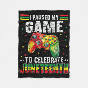 Cobertor De Velo Rapazes Divertidos Gamer Juneteenth Miúdos Negros