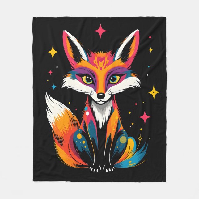 Cobertor De Velo Raposa Mística (Frente)