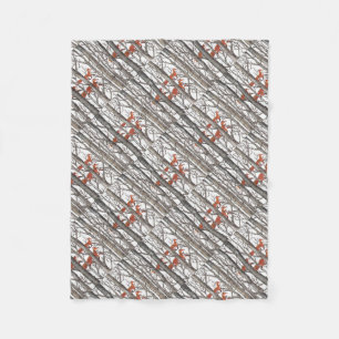 Cobertor De Velo Raposa Vermelha em Madeiras Arte Belo Deciso Domés