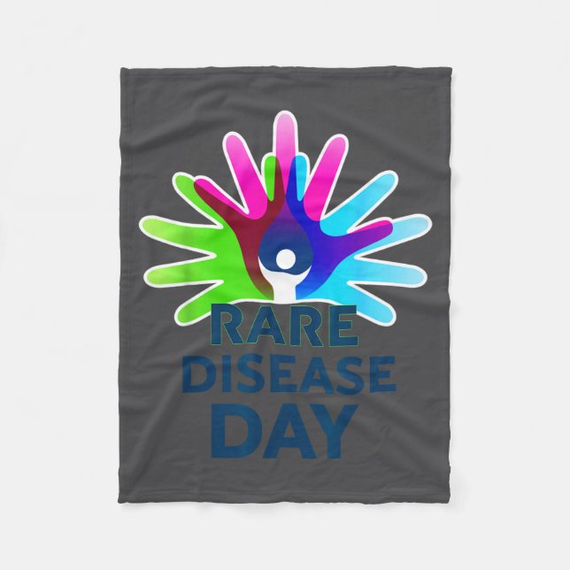 Cobertor De Velo Rare Disease Awareness Shirt - Rare Disease Day 20 (Frente)