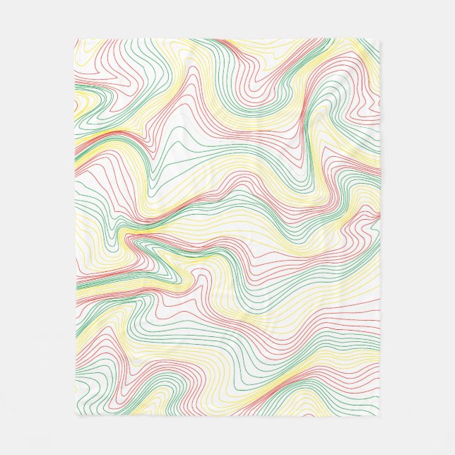 Cobertor De Velo Rasta Waves (Frente)