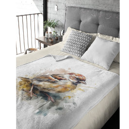 Cobertor De Velo Rastreador de Aquarela Russo, personalizado