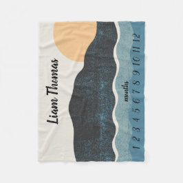 Cobertor De Velo Rastreador de Crescimento Mensal da Nature Scenera