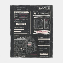 Cobertor De Velo Rastreamento - Design de Streetwear Techno-Brutali