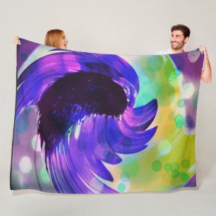 Cobertor De Velo Rato de girassol roxo 