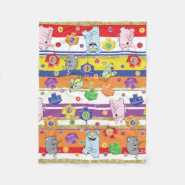 Cobertor De Velo Rato e Amigos Hanukkah Fleece Blanket