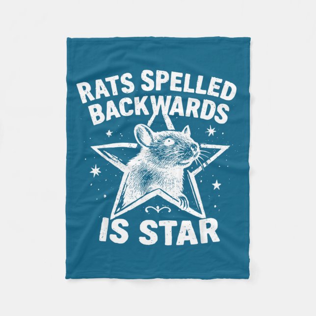 Cobertor De Velo Rats Spelled Backwards Is Star  (Frente)