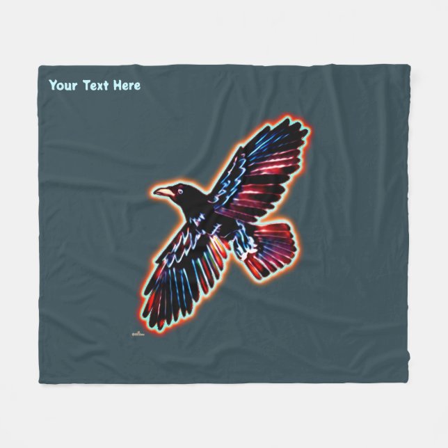 Cobertor De Velo Raven Iridescente (Frente (Horizontal))