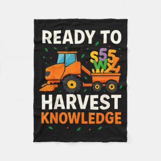 Cobertor De Velo Ready To Harvest Knowledge Tractor Farmer Teacher 
