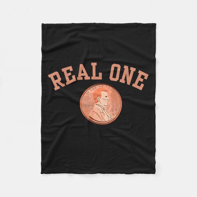 Cobertor De Velo Real One Penny Rip, Funny Coin Memorial,cent Retir (Frente)
