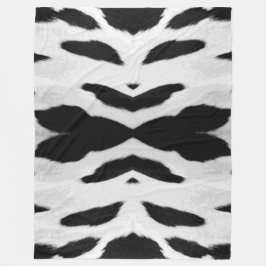 Cobertor De Velo Realista Holstein Cowhide - aparência grande