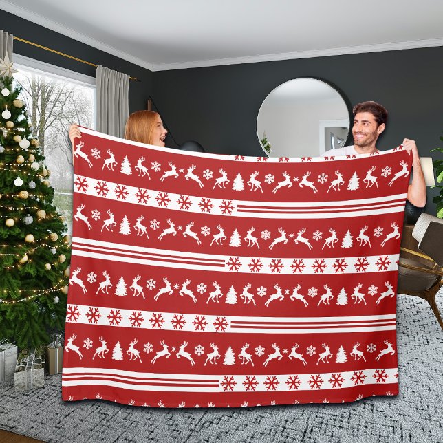 Cobertor De Velo Rebeldes Elegantes Linhas Flocos de Neve Grandes (Criador carregado)