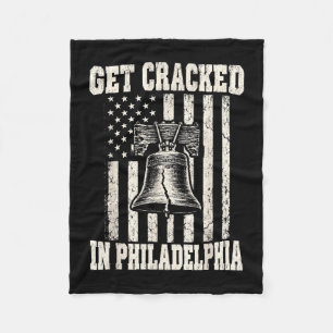Cobertor De Velo Receba rachado em philadelphia patriótico sino da
