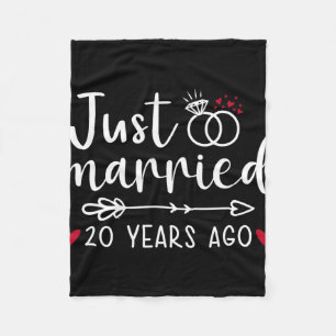 Cobertor De Velo Recem casados Casal Engraçado Marido 20 Anniv