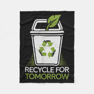 Cobertor De Velo Recicle Para o Amanhã Reciclagem Amante da Naturez