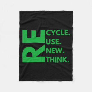 Cobertor De Velo Recicle Reutilize Renove Repense Dia da Terra Meio