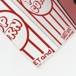 Cobertor De Velo Recipientes da pipoca do cinema do vintage