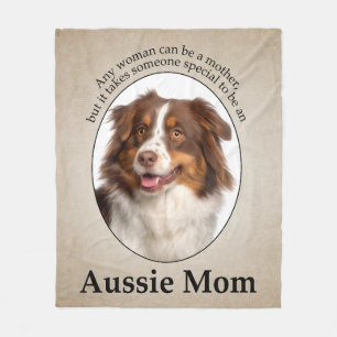 Cobertor De Velo Red Australian Shepherd Mãe