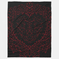 Red Black Wedding Gothic Heart Belo Elegante