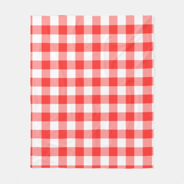 Cobertor De Velo Red Checkered Square Seamless Pattern  (Frente)