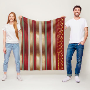 Cobertor De Velo Red Christmas Fa La Pattern#27 ID1009