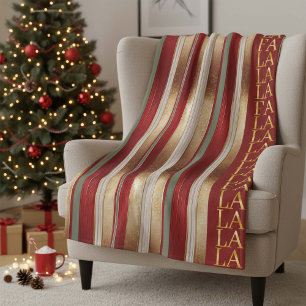 Cobertor De Velo Red Christmas Fa La Pattern#27 ID1009