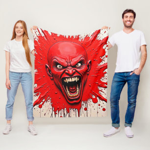 Cobertor De Velo Red Demon Fury Art