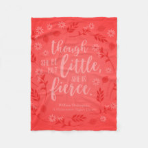 Red Floral Little Mas Fierce William Shakespeare