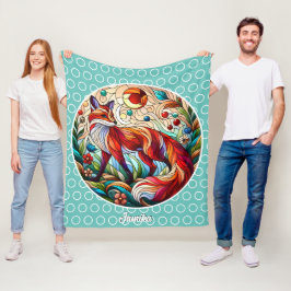 Cobertor De Velo Red Fox e Sun Pale Green