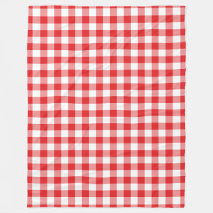 Cobertor De Velo Red Gingham Pattern