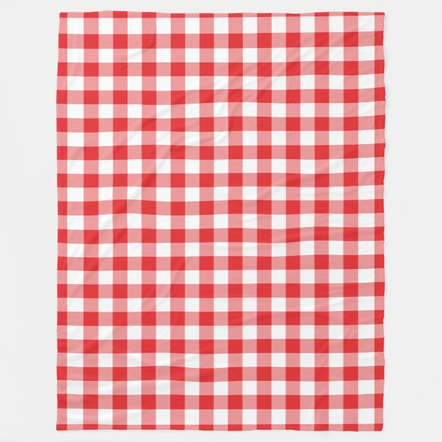 Cobertor De Velo Red Gingham Pattern (Frente)