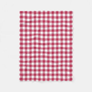 Cobertor De Velo Red Gingham Pattern