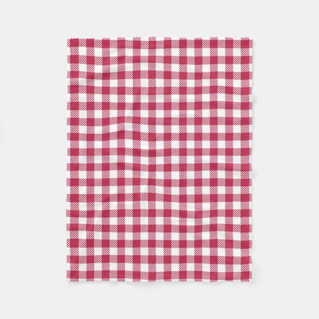 Cobertor De Velo Red Gingham Pattern (Frente)