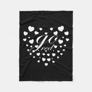 Cobertor De Velo Red Heart Health Month Tee American Heart Health 1