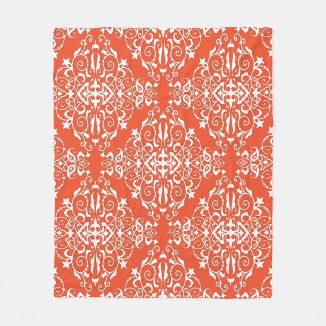Cobertor De Velo Red ornamental pattern seamless pattern (Frente)