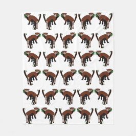 Cobertor De Velo Red Panda Fleece Blanket