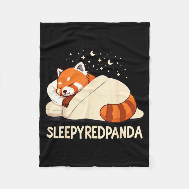 Cobertor De Velo Red Panda Sleep Pajamas  (Frente)