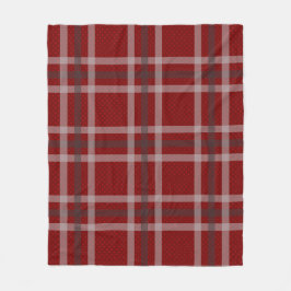 Cobertor De Velo Red Tartan Checkered Traditional Scottish Xadrez