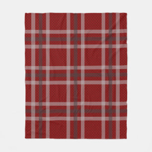 Cobertor De Velo Red Tartan Checkered Traditional Scottish Xadrez