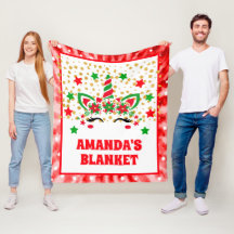 Red Tie Dye Unicorn Natal Crianças Personalizadas