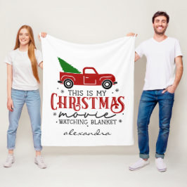 Cobertor De Velo Red Truck and Tree Christmas Movie Name