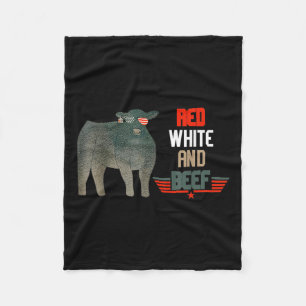 Cobertor De Velo Red White E Beef Vintage Bandeira Dos Eua 4 De Jul