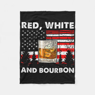 Cobertor De Velo Red White E Bourbon Bandeira Americana Patriótica