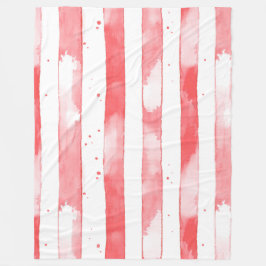 Cobertor De Velo Red White Stripes Dots Christmas
