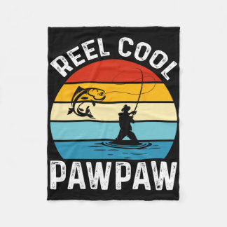 Cobertor De Velo Reel Cool Pawpaw Fishing Fisherman Funny Retro Paw