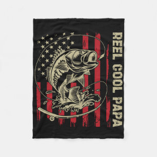 Cobertor De Velo Reel Legal Papa Pescaria Vintage, Bandeira America