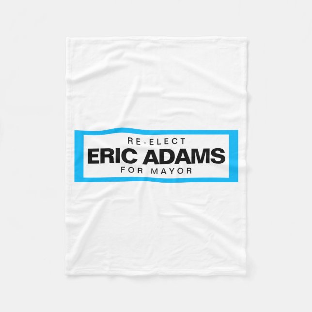 Cobertor De Velo Reeleger Eric Adams como prefeito de Nova York _1 (Frente)