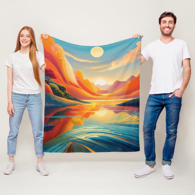 Cobertor De Velo Reflexão sobre a paisagem no lago (In Situ)