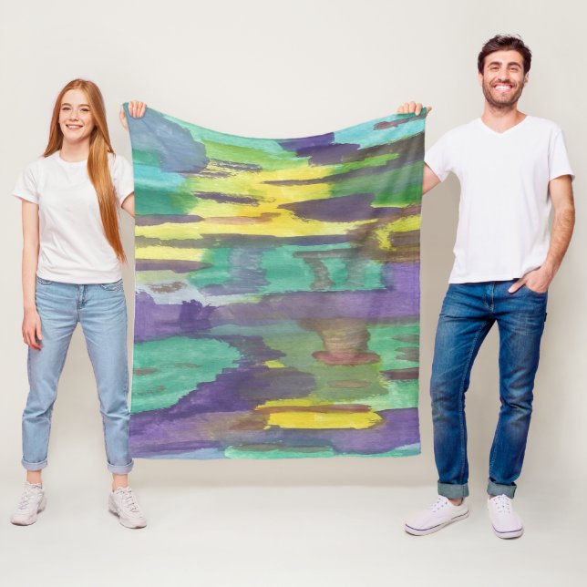 Cobertor De Velo Reflexões Abstrato (In Situ)