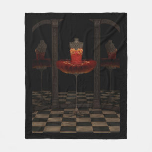 Cobertor De Velo Reflexões vermelhas do tutu do balé clássico de